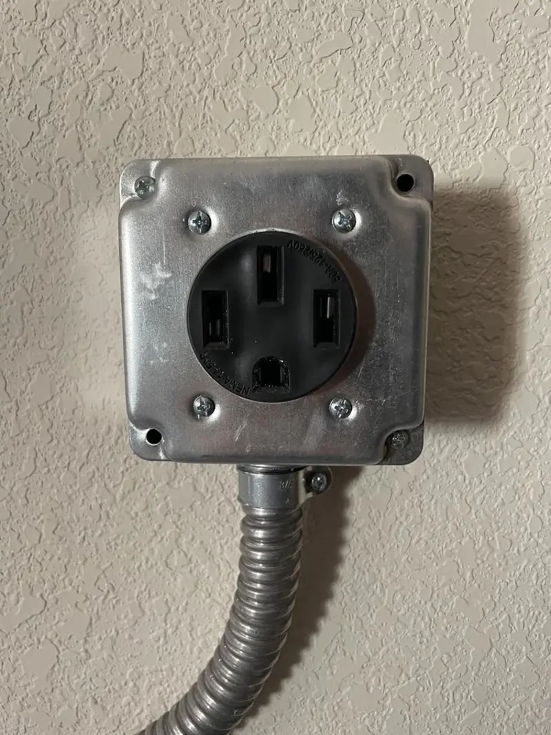 NEMA 14-50 outlet installed for Smart Home Electrical in Kingsport